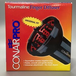 ConairPRO Finger Diffuser Universal OS Black Like New Tourmaline CPTMD3 345002